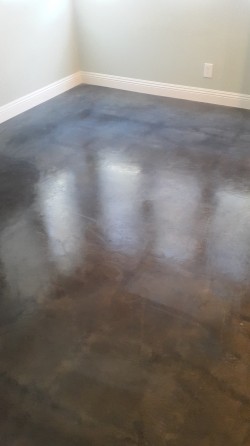 Dinning Area Concrete Staining