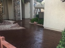 Concrete Patio Staining and urethane Sealer