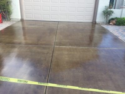 Concrete staining