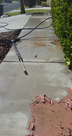 Pressure washing