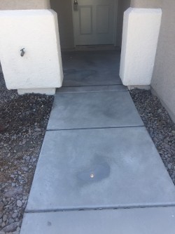concrete cleaning-walkway