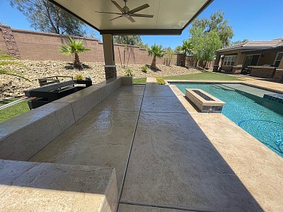 POOL DECK CONCRETE STAIN; POOL DECK CONCRETE SEALER; EPOXY